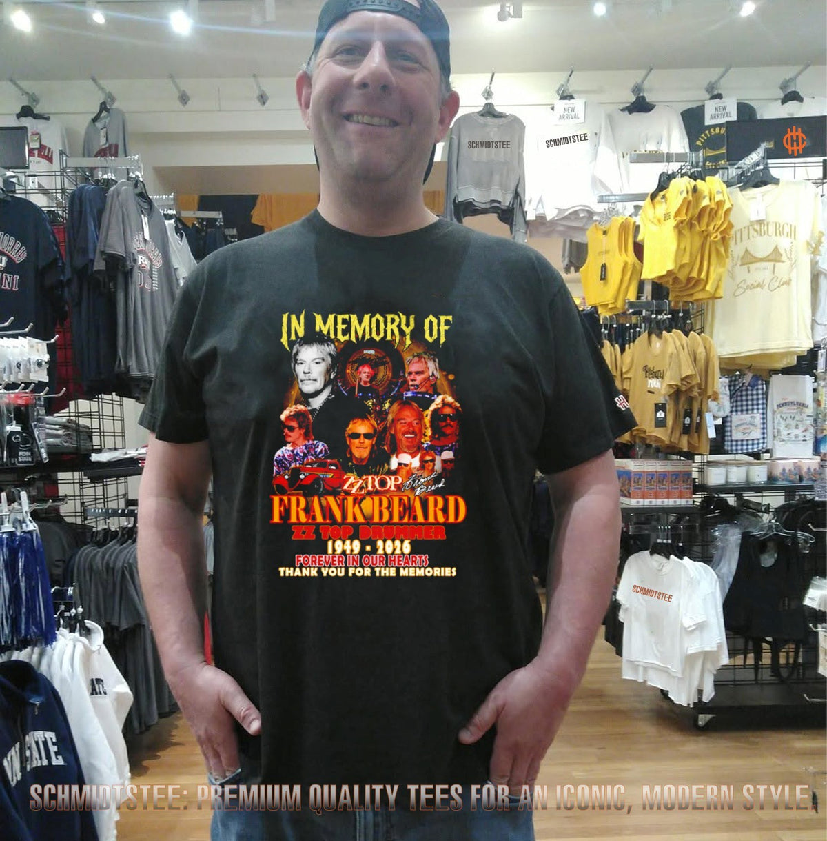 Frank Beard In Memory of ZZ Top Drummer 1949-2026 Forever in Our Hearts shirt