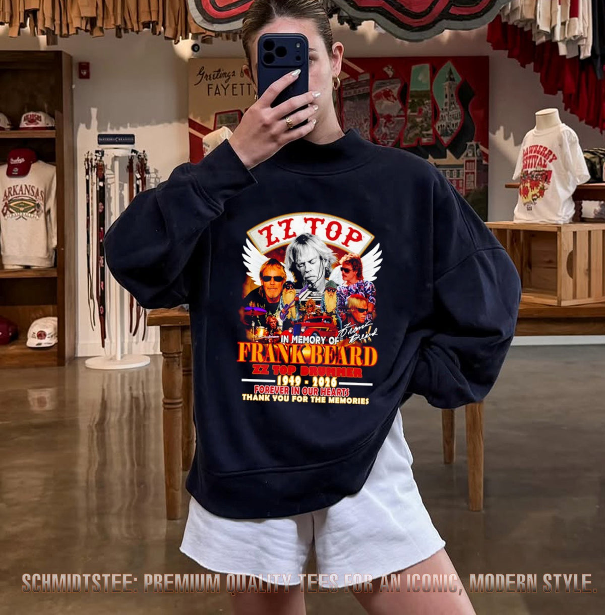 Frank Beard In Memory of ZZ Top Drummer 1949-2026 shirt