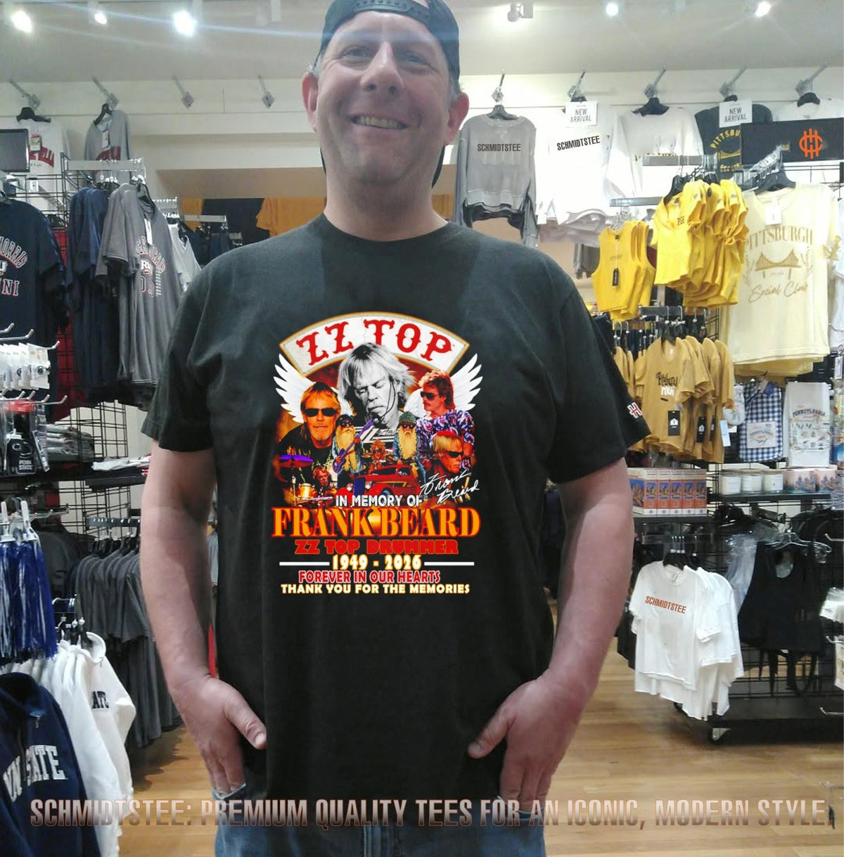 Frank Beard In Memory of ZZ Top Drummer 1949-2026 shirt