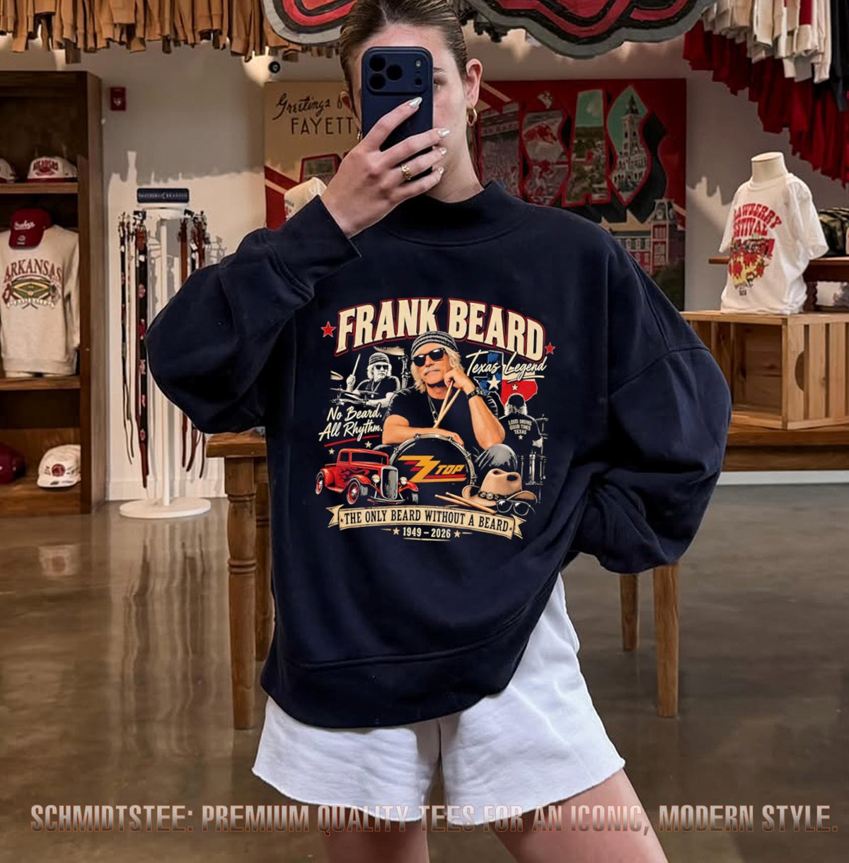 Frank Beard the only Beard withou a Beard 1949-2026 vintage shirt
