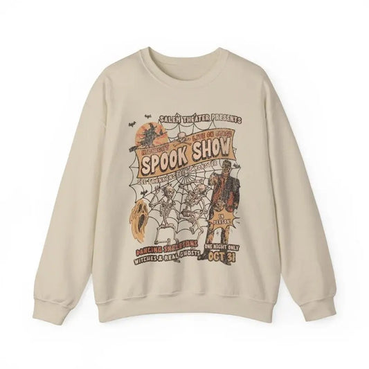 Frankenstein Halloween Sweatshirt Monster Mash Retro Halloween Crewneck Shirt Spooky Hoodie Cute Fall T-Shirt Salem
