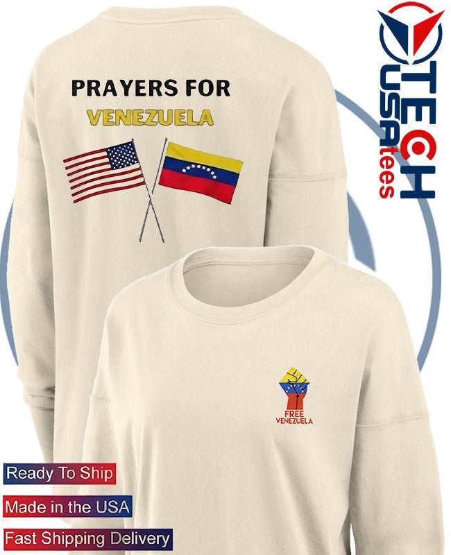 Free for Venezuela hand fist flag shirt