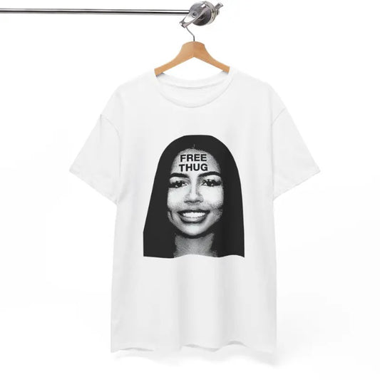 Free thug t-shirt Unisex, Thug Y2K, Hip Hop Streetwear Clothing, Vintage Graphic Tee T-Shirt, Grahpic tees, Cotton T-Shirt, Crew Neck T-Shirt, Gift for Him, Gift for Her, Womenswear Top Love Print