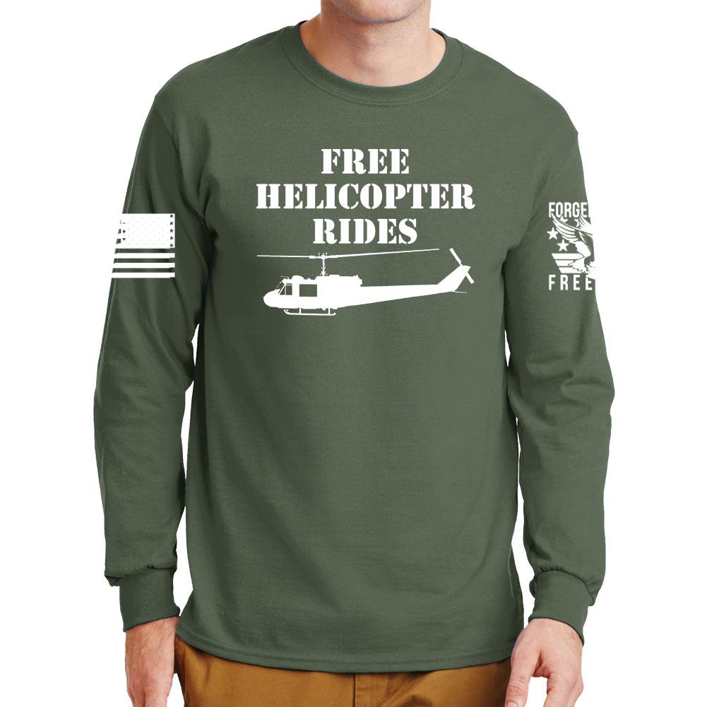 Free Helicopter Rides Long Sleeve T-shirt Style001 Hoodie, Sweatshirt | CoreVibeTees.com (Image 5)