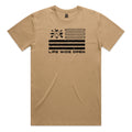 Freedom Outdoors Khaki Tee Hoodie, Sweatshirt | CoreVibeTees.com (Image 1)