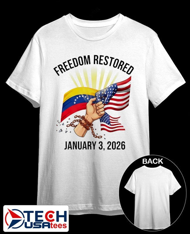 Freedom Restored Venezuela 2026 Operation Absolute Resolve January 3 shirt