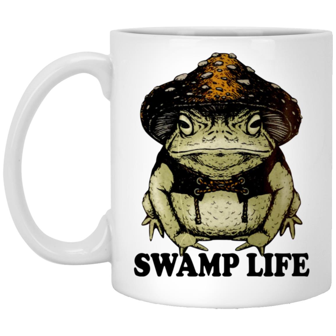 Frog Mushroom Swamp Life Mug