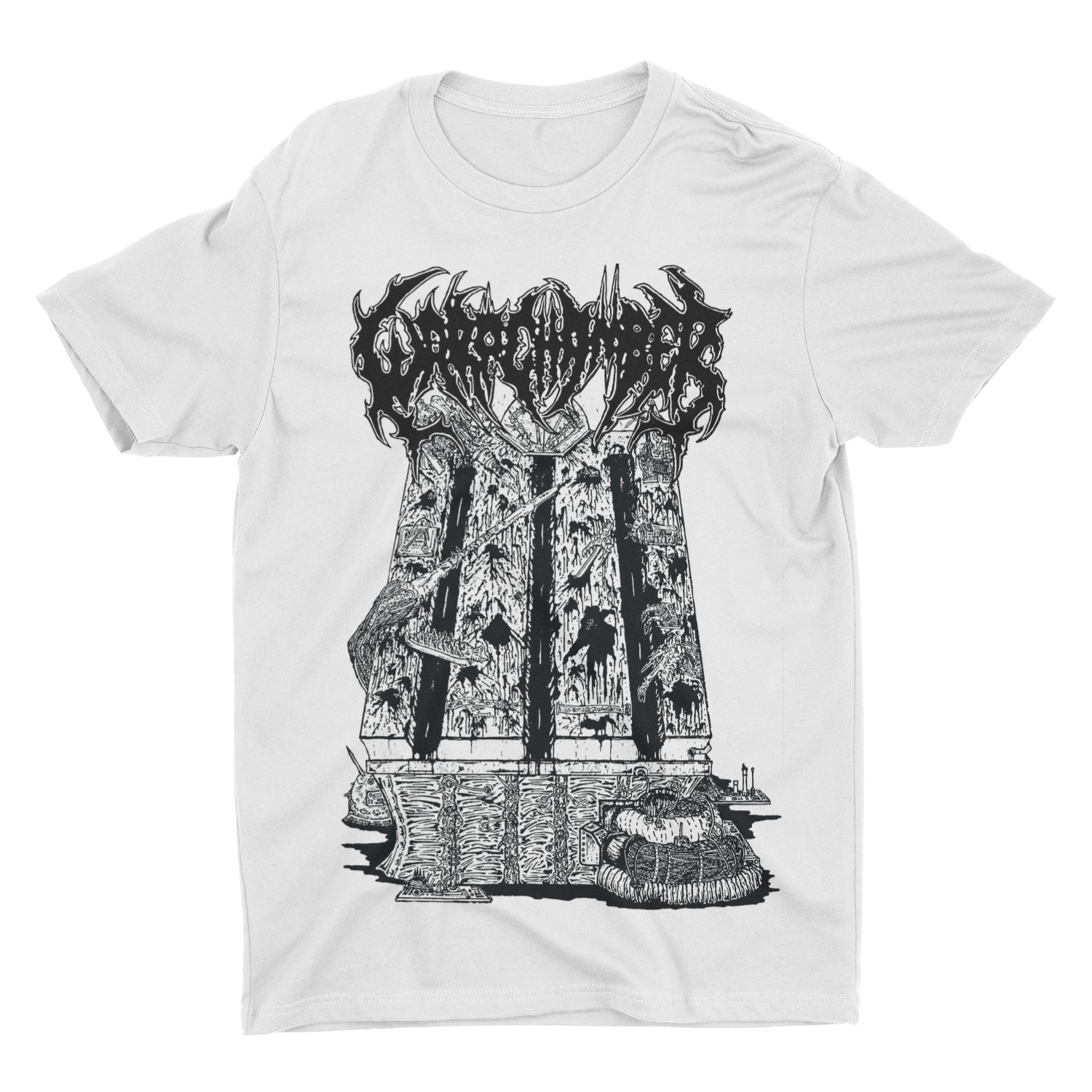 Warp Chamber - Implements Of Excruciation White t-shirt Hoodie, Sweatshirt | CoreVibeTees.com (Image 2)