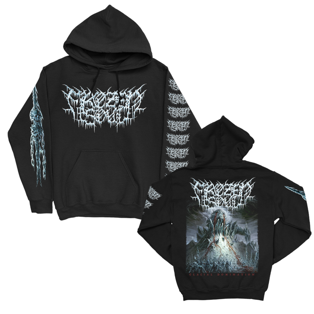 Glacial Domination Pullover Hoodie (Black) T-Shirts, Sweatshirt | CoreVibeTees.com