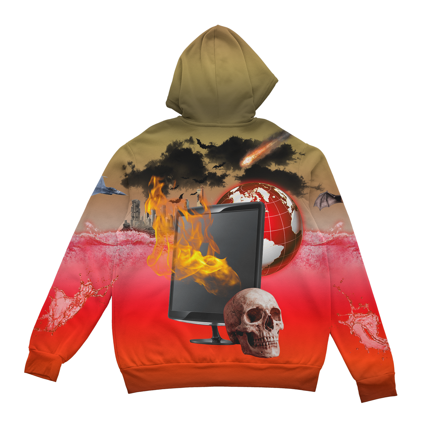 Frutiger Evil Zip Up Hoodie