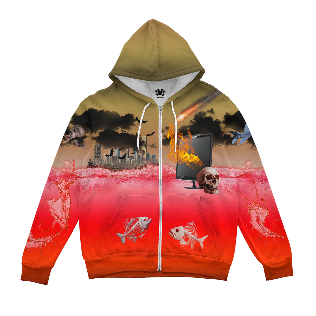 Frutiger Evil Zip Up Hoodie