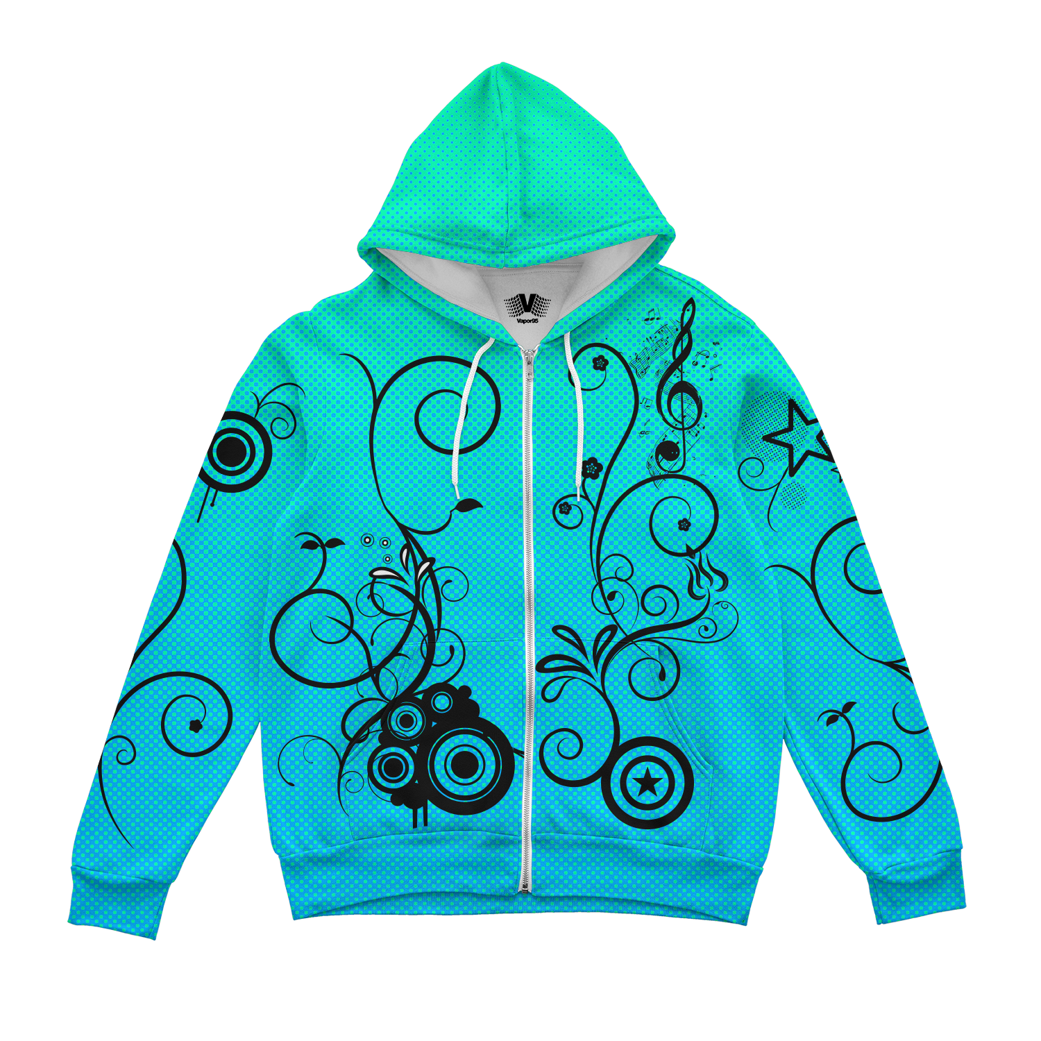 Frutiger Vector Zip Up Hoodie