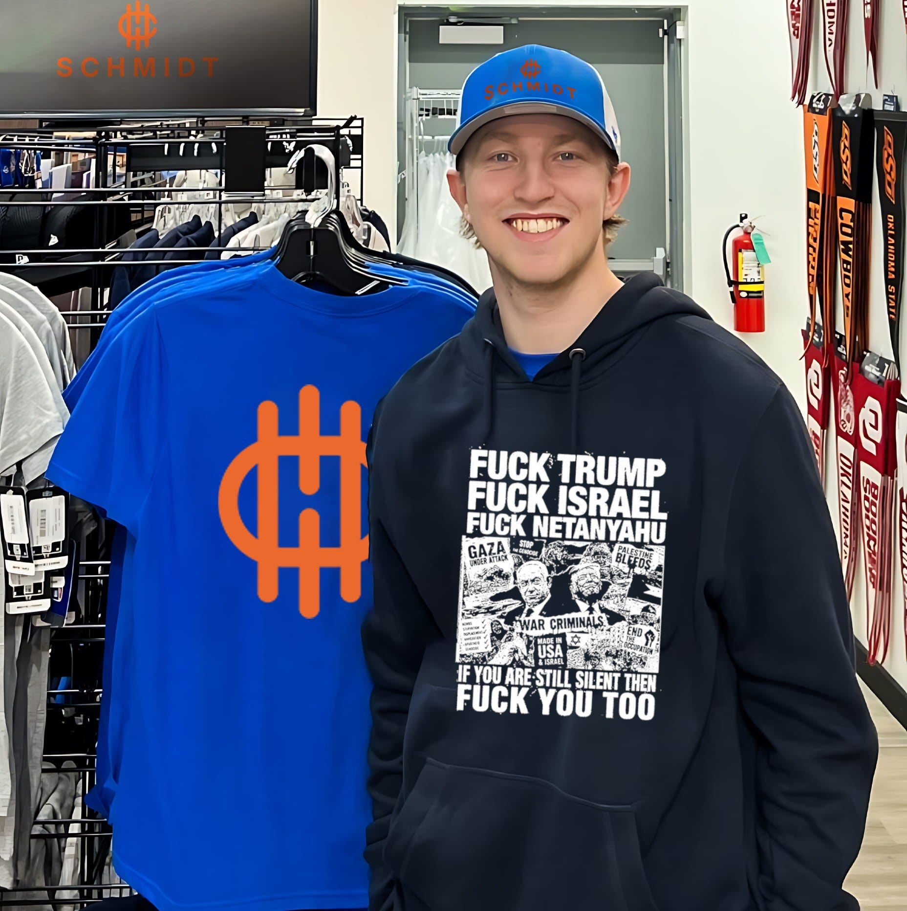 Fuck Trump Fuck Israel Fuck Netanyahu if you are still silent then fuck you too shirt