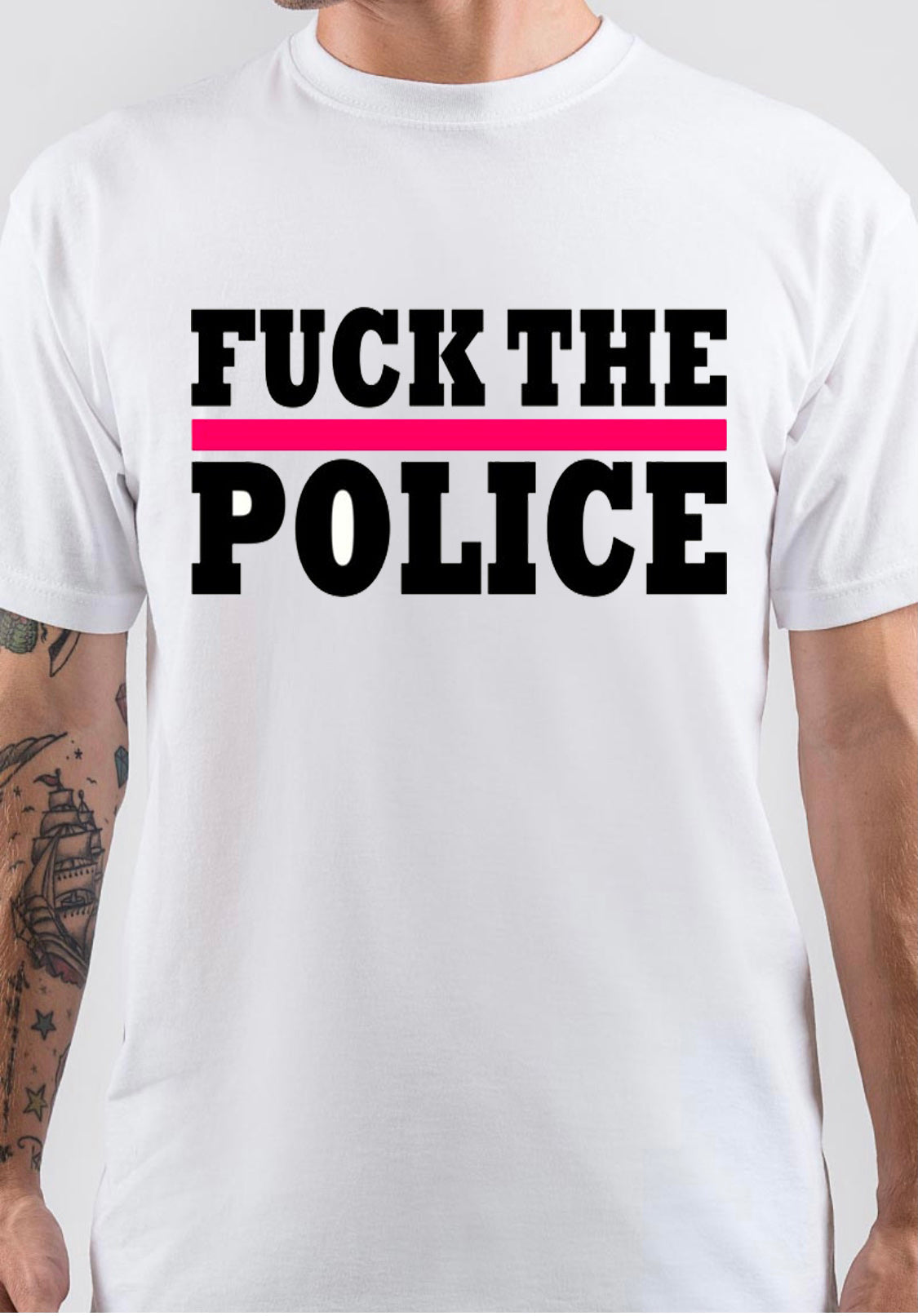 Fuck tha Police White T-Shirt Style002 Hoodie, Sweatshirt | CoreVibeTees.com