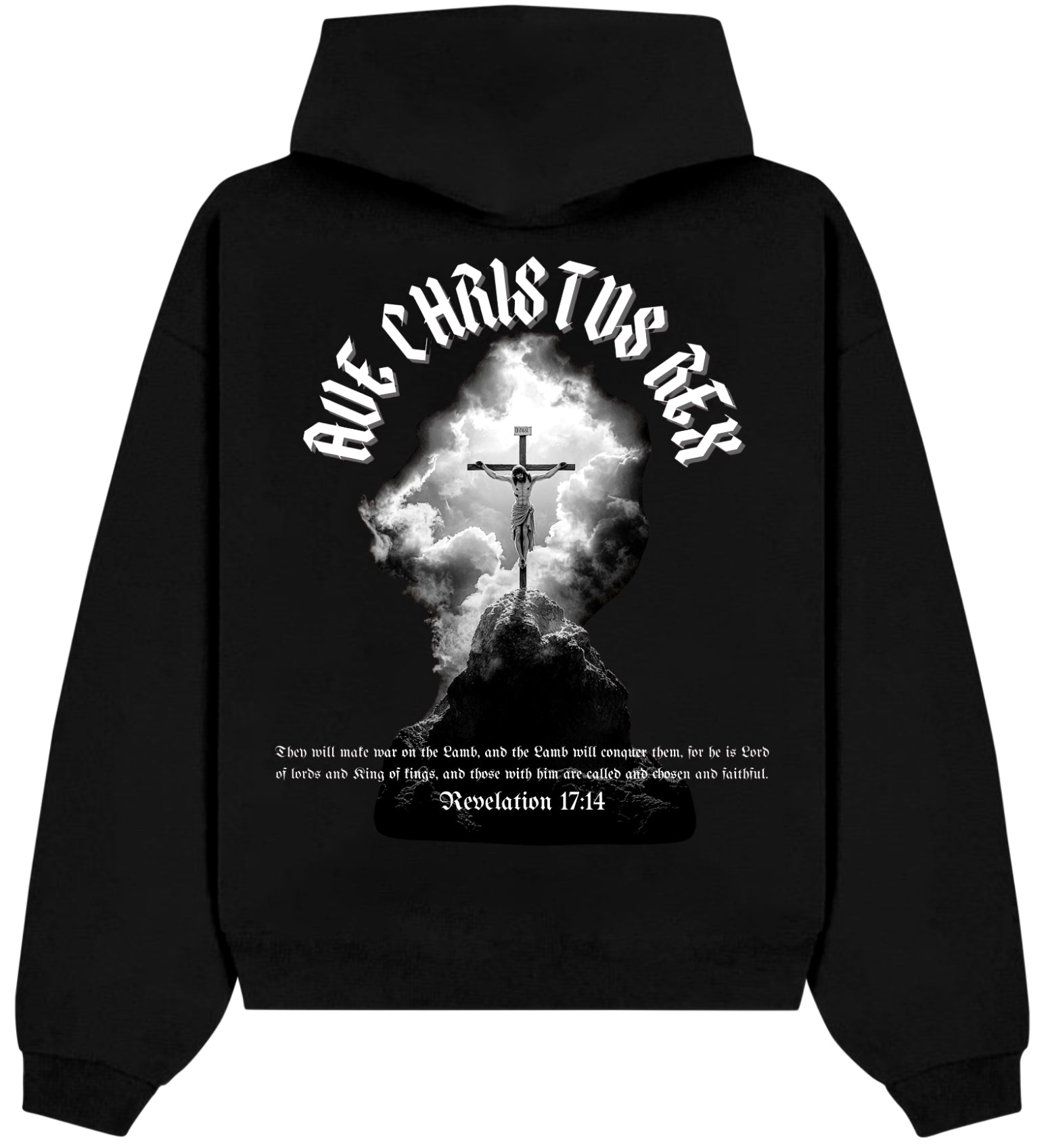 AVE CHRISTUS REX Hoodie T-Shirts, Sweatshirt | CoreVibeTees.com (Image 1)