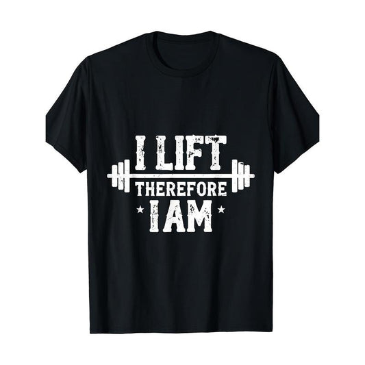 Fun powerlifting Barbell Weightlifter Gym T-shirt Made in USA