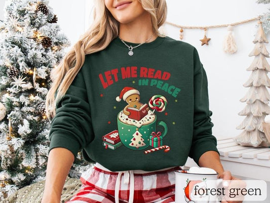 Funny Bookish Christmas Sweatshirt, Book Lover Xmas, Gift for Reader - Unisex Sweatshirt, Holiday Jumper, Literary Apparel, Winter Pullover