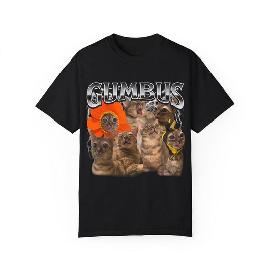 Funny Cat T-Shirt - GUMBUS Graphic Tee, Gift for Cat Lovers, Cute Animal Shirt, Perfect for Pets & Parties, Unisex Humor Apparel Trending Funny Quote Shirt