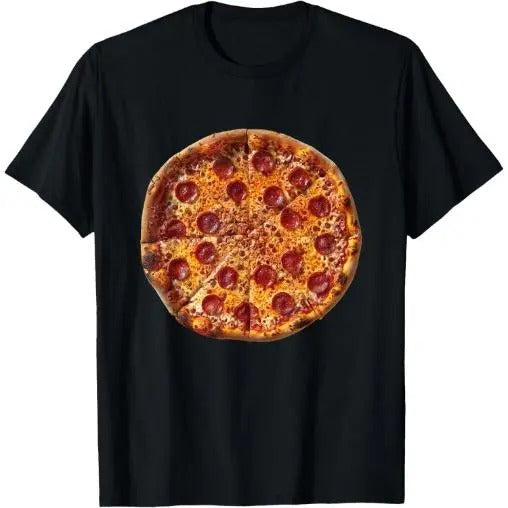 Funny Pizza Graphic T-Shirt Made in USA