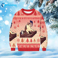 Funny Smocking Cat Ugly Christmas Sweater