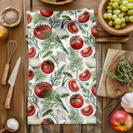 Funny Subtle F Trump Fennel, Dill, Tomato Tea Towels, Anti Trump Salad Mother's Day, Kitchen Decor, Housewarming Gift, Cotton Or Poly Blendstyle{n002}3