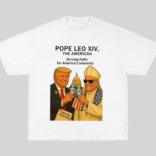 Funny Trump Pope Parody Shirt, Pope Leo XIV T-Shirt, Robert Francis Prevost First American Pope Tee, First American Pope in History