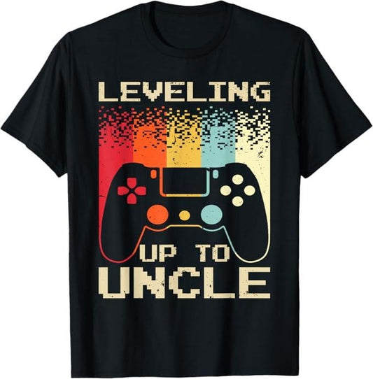 Funny Uncle Shirts, Gifts For Uncle, Best New Uncle For Men Boys Soon To Be Uncle Nephew Gamer T-Shirt - Menswear Casual Cotton