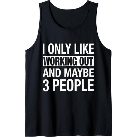 Funny Workout Shirts With Sayings Men Women Fitness Quote Tank Top Made in USA