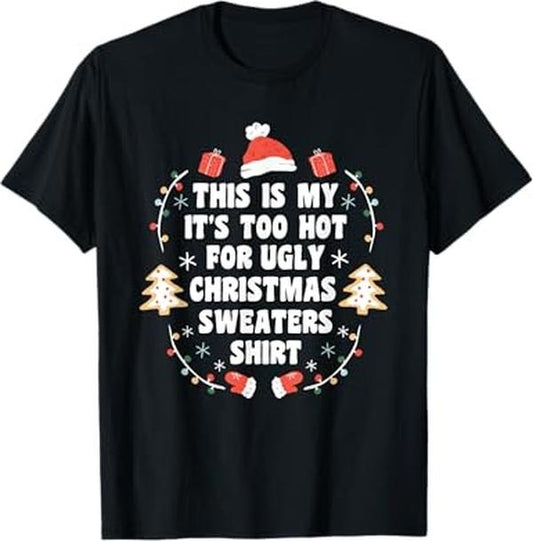 Funny Xmas Men Women Family T-Shirt, Funny Ugly Christmas Sweaters Xmas Party T-Shirt - Menswear Top
