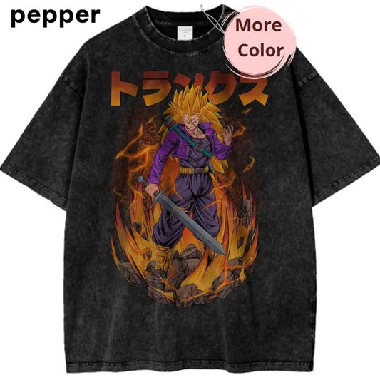 Future Trunks Dragon Ball Z Shirt, Vintage Anime T-Shirt, anime Graphic Tee,  vintage clothing men, anime clothing, Menswear Top Tshirt Shortsleeve