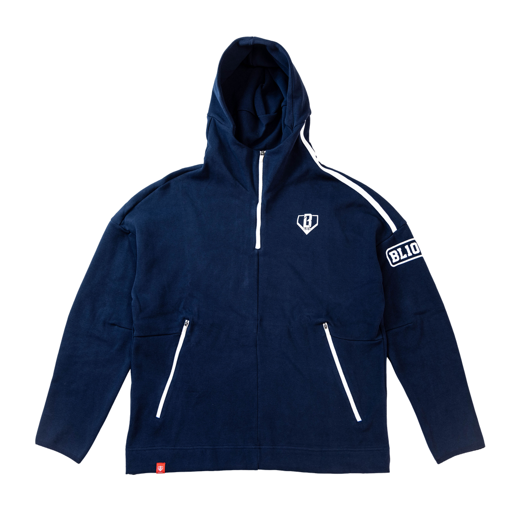 Game Day 1/4 Zip Hoodie - Navy T-Shirts, Sweatshirt | CoreVibeTees.com (Image 1)