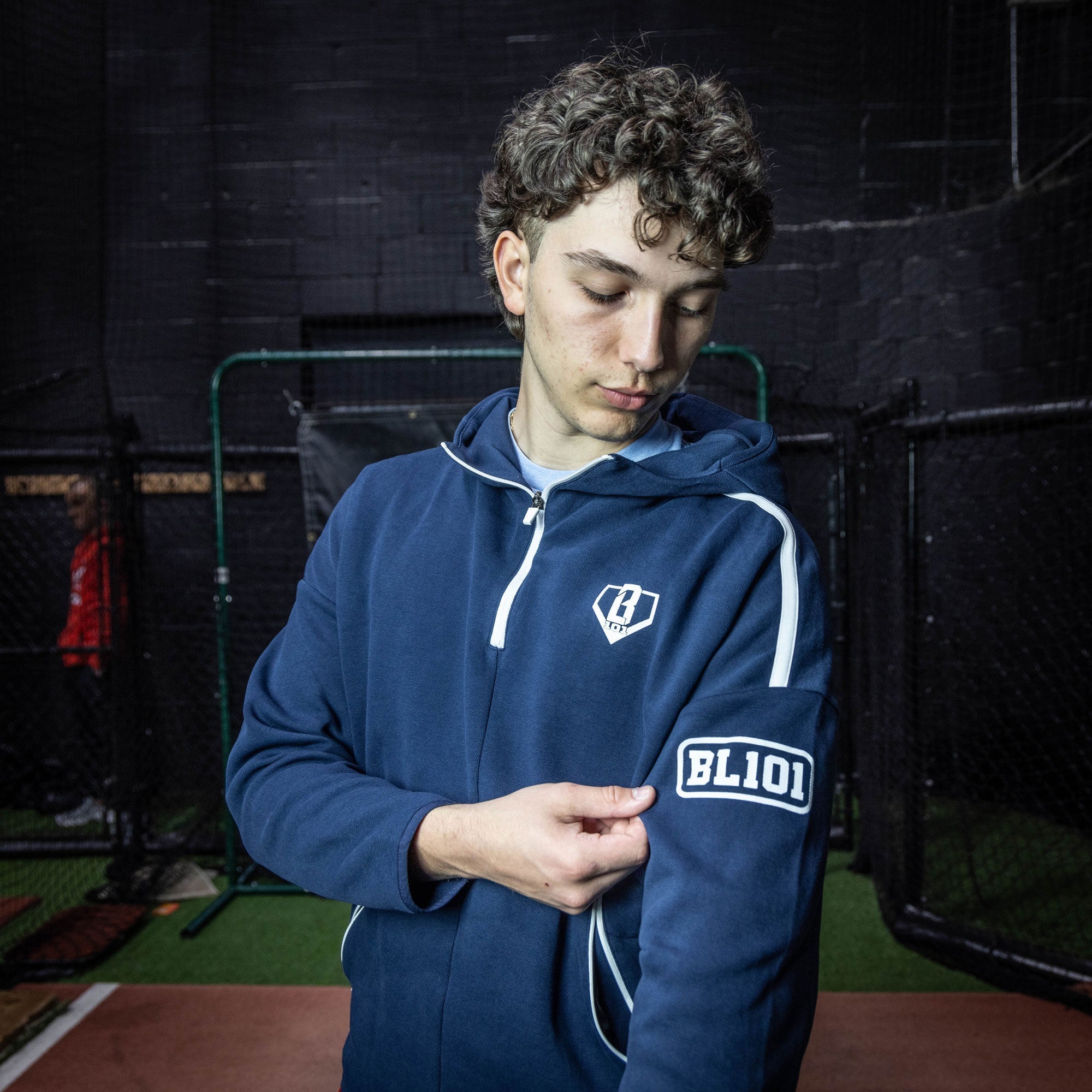 Game Day 1/4 Zip Hoodie - Navy T-Shirts, Sweatshirt | CoreVibeTees.com (Image 4)