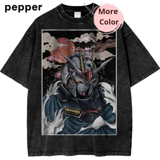 GAT-X105 Strike Gundam Vintage Anime T-Shirt, Cool Graphic Tee, anime Graphic Tee,  vintage clothing men, anime clothing, Menswear Top Shortsleeve