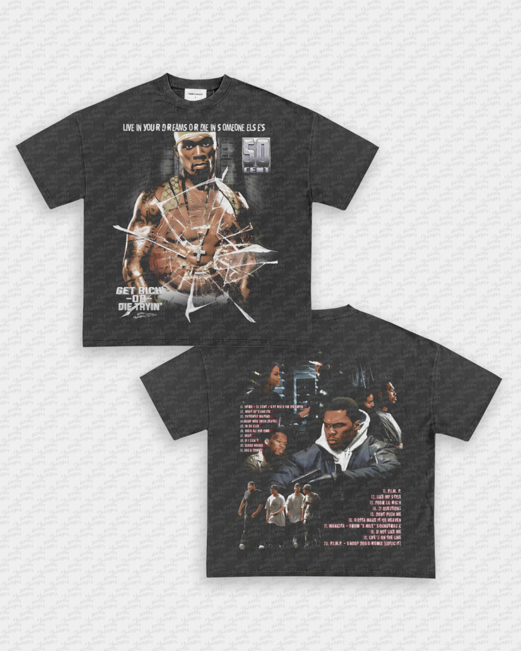 GET RICH OR DIE TRYIN TEE - [DS] Hoodie, Sweatshirt | CoreVibeTees.com (Image 1)