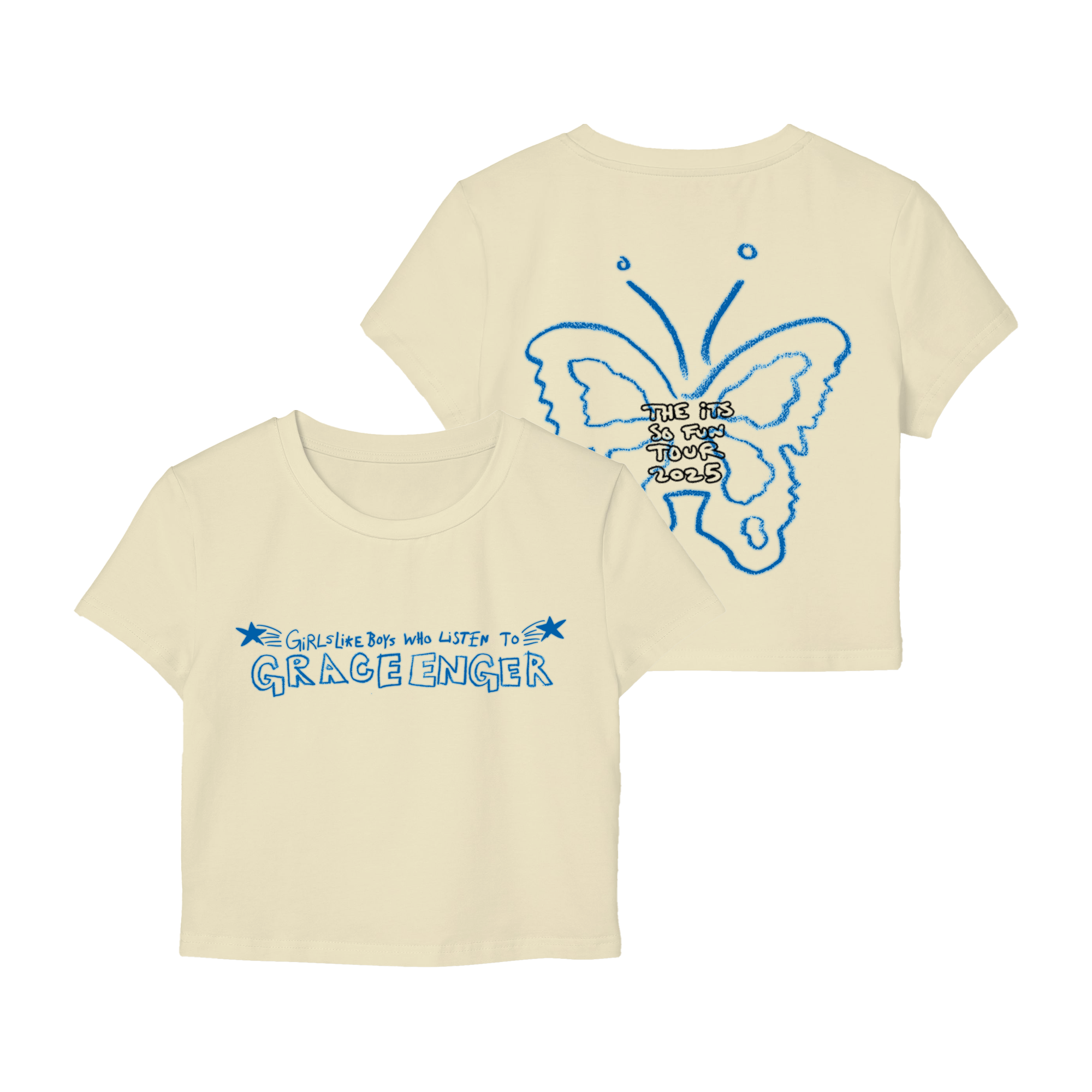 Grace Enger - Girls Like Boys Baby Tee - Creme Hoodie, Sweatshirt | CoreVibeTees.com (Image 1)
