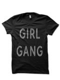 GIRL GANG Black Half Sleeve T-Shirt Hoodie, Sweatshirt | CoreVibeTees.com