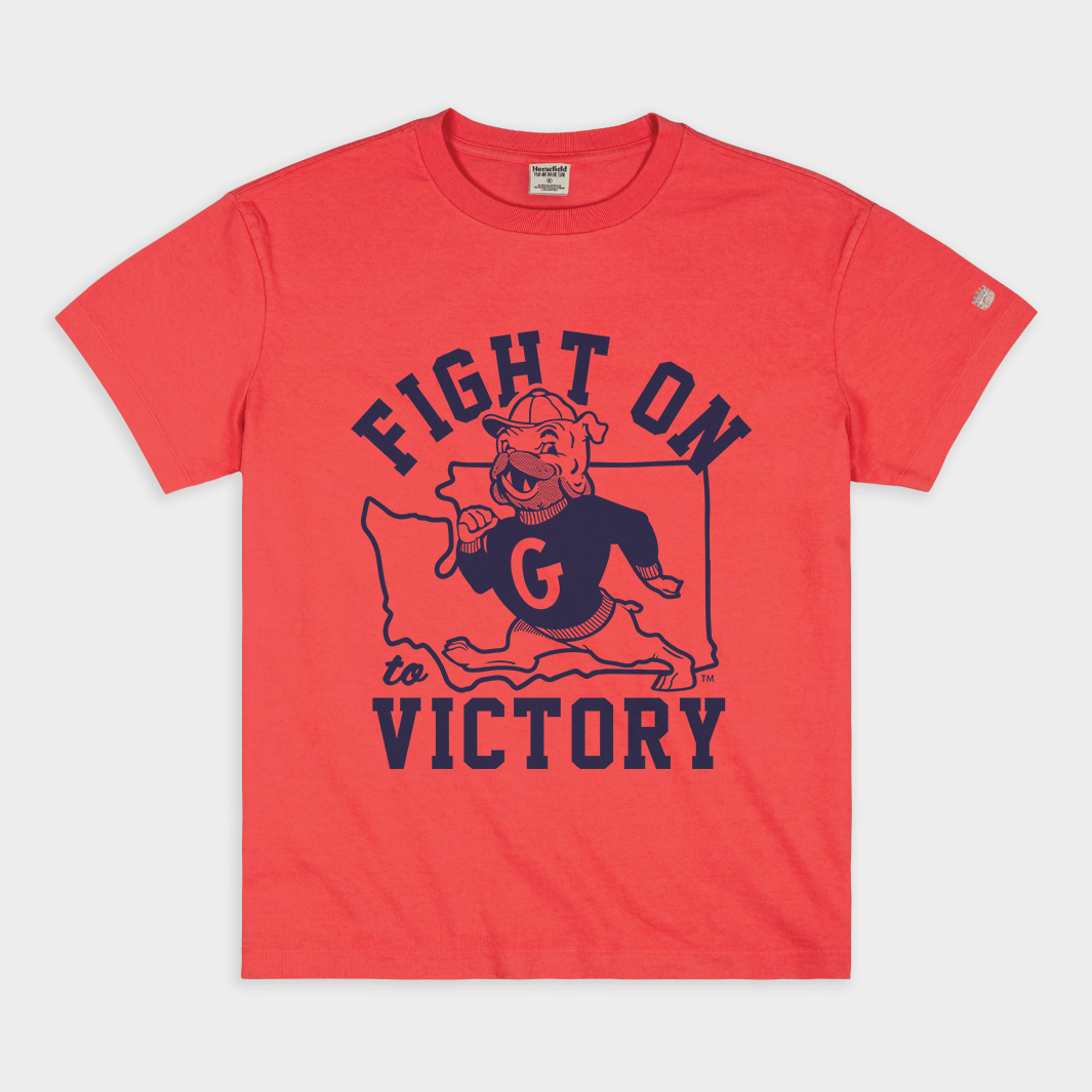 Gonzaga "Fight on to Victory" Vintage Heavyweight Tee Style001 Hoodie, Sweatshirt | CoreVibeTees.com
