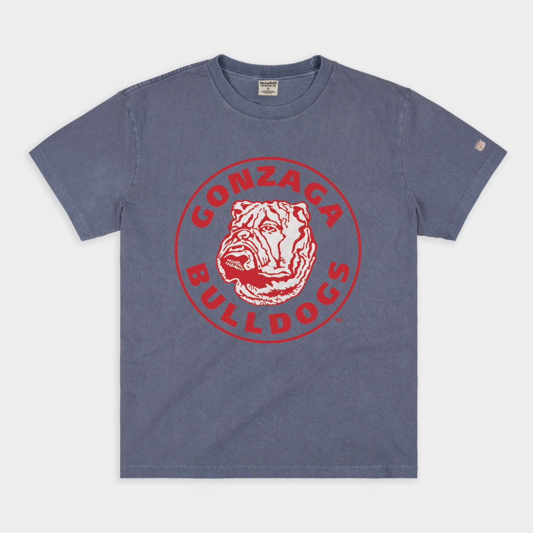 Retro Gonzaga Bulldogs Vintage Heavyweight Tee Hoodie, Sweatshirt | CoreVibeTees.com
