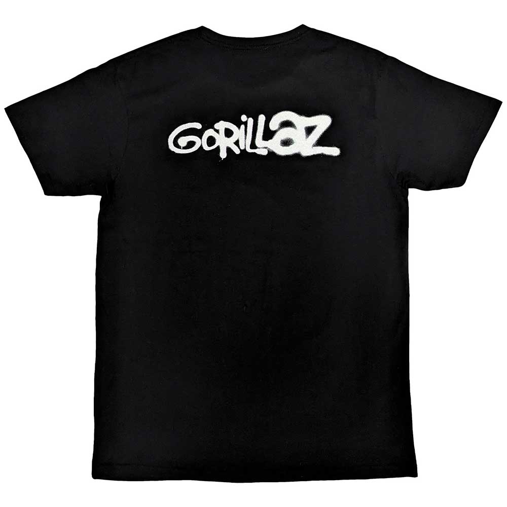 Gorillaz Mens / Unisex T-Shirt - George Spray Hoodie, Sweatshirt | CoreVibeTees.com (Image 3)