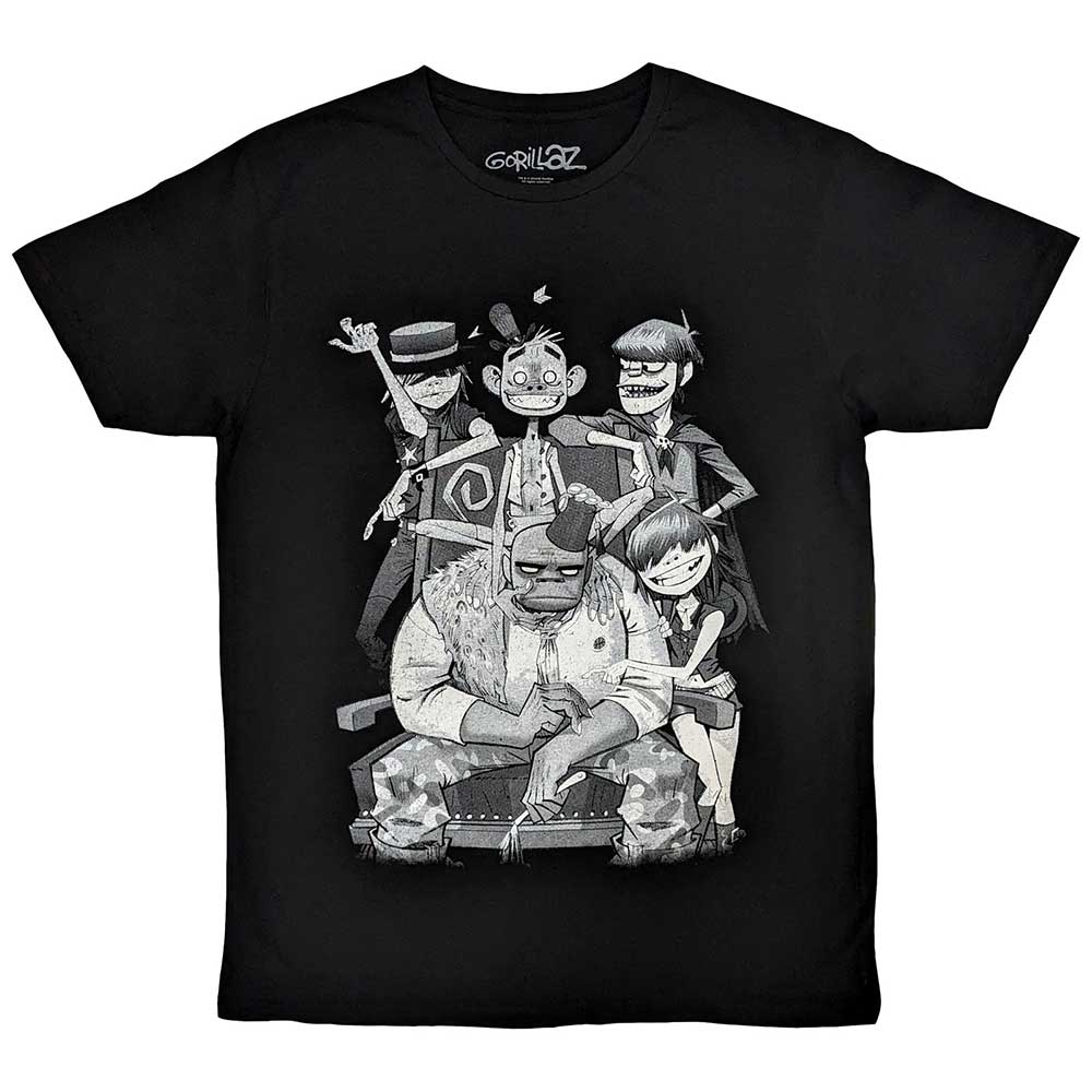 Gorillaz Mens / Unisex T-Shirt - George Spray Hoodie, Sweatshirt | CoreVibeTees.com (Image 1)