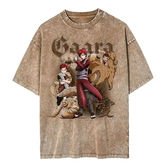 Gaara vintage T-Shirt, Streetwear Comfort Color T-Shirt, Naruto Anime T-Shirt Sweatshirt, Hoodie, Comfort Colors