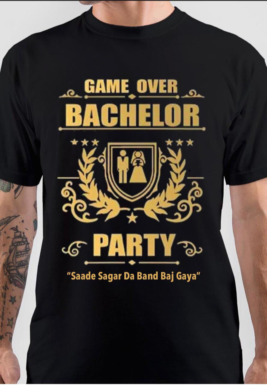 Game Over bachelor Party T-Shirt Hoodie, Sweatshirt | CoreVibeTees.com