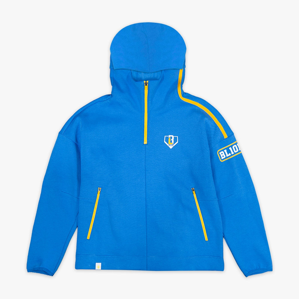 Game Day 1/4 Zip Hoodie - Blue/Yellow/White T-Shirts, Sweatshirt | CoreVibeTees.com (Image 1)