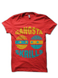 KITE Yellow & Blue Gangsta Skrills Printed T-Shirt Hoodie, Sweatshirt | CoreVibeTees.com
