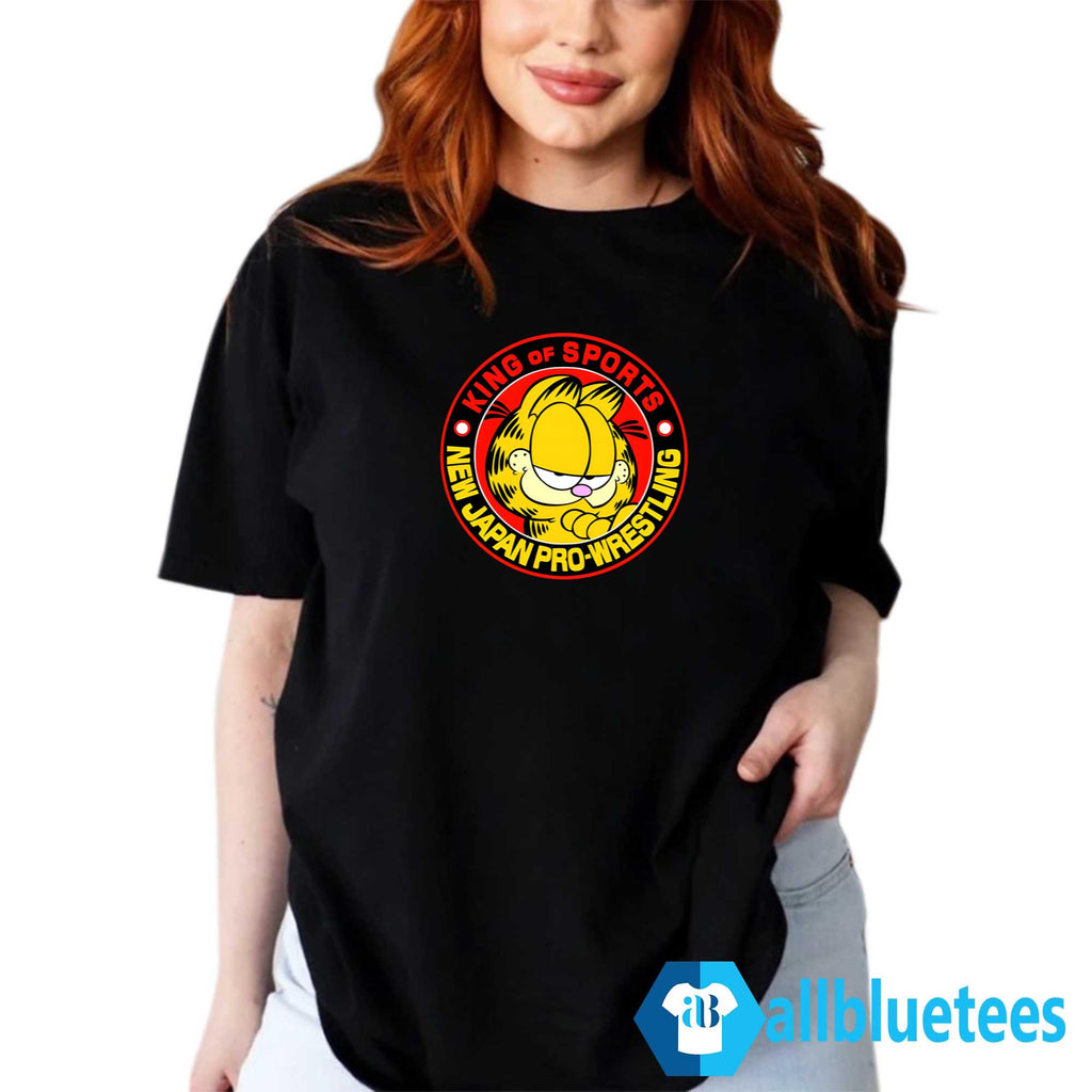Garfield King Of Sports New Japan Pro Wrestling Shirt