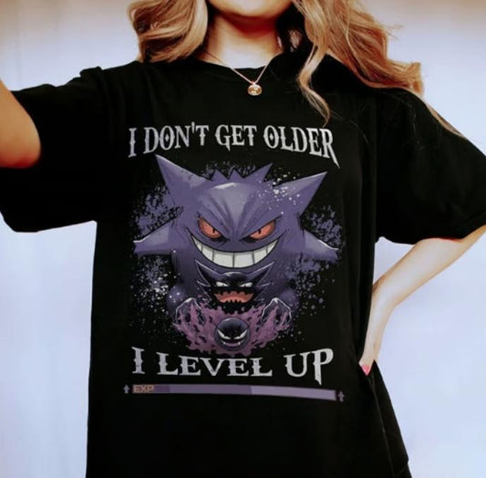 Gastly, Haunter, Gengar Level Up- Unisex Anime T-Shirt, Anime Manga Unisex T-Shirt Comfort Top