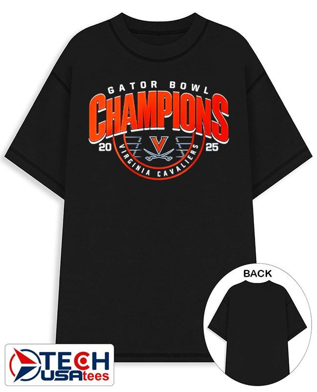 Gator Bowl Champions Virginia Cavaliers 2025 logo shirt