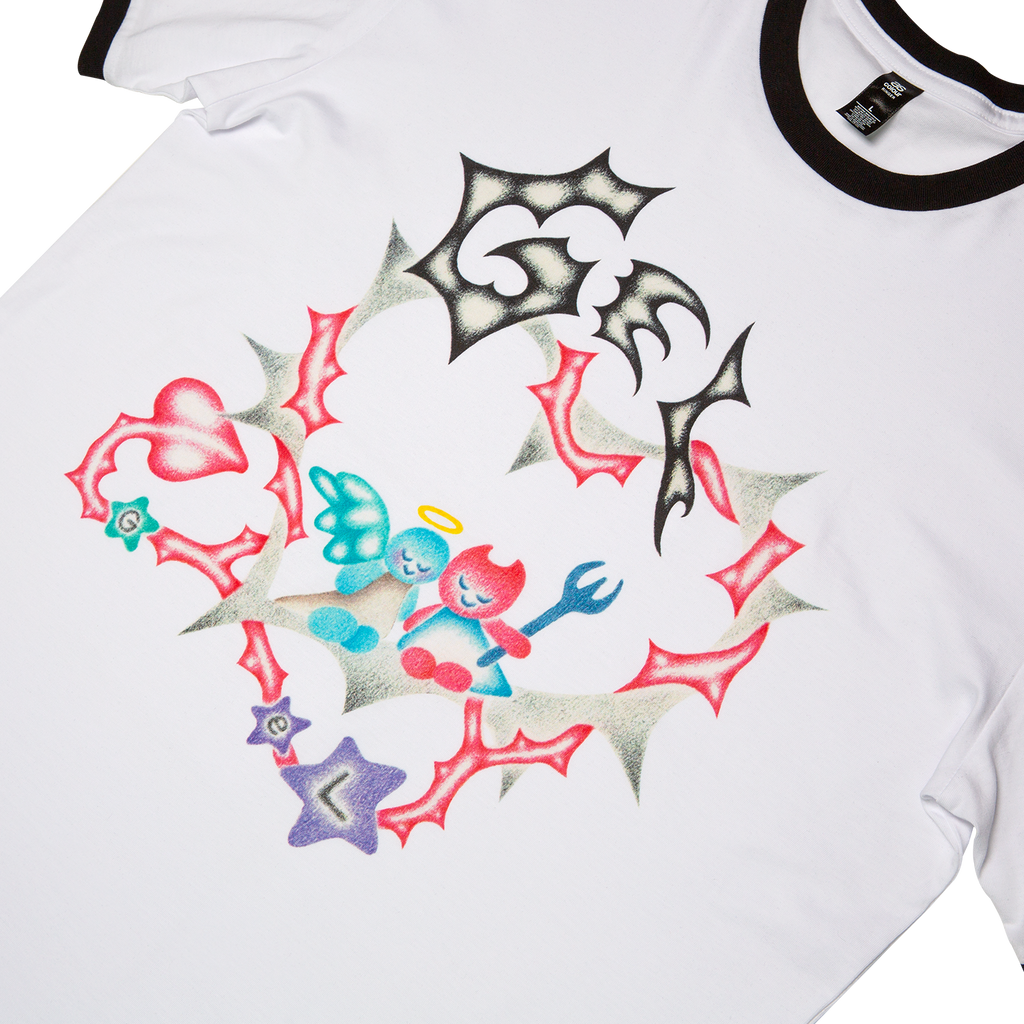 Gel - Luvers Ringer Tee Hoodie, Sweatshirt | CoreVibeTees.com (Image 3)