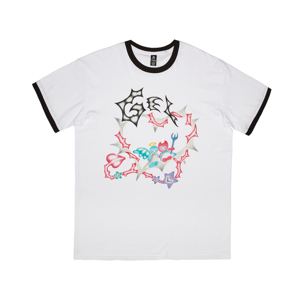 Gel - Luvers Ringer Tee Hoodie, Sweatshirt | CoreVibeTees.com (Image 1)