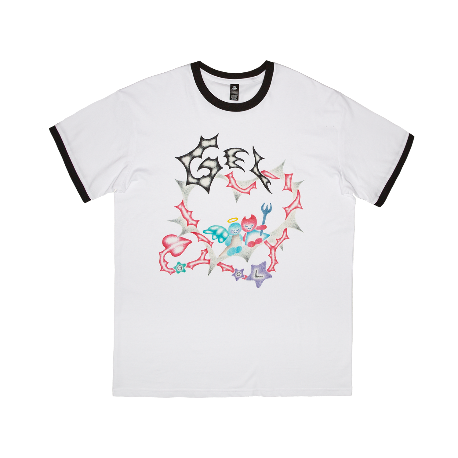 Gel - Luvers Ringer Tee Hoodie, Sweatshirt | CoreVibeTees.com (Image 1)